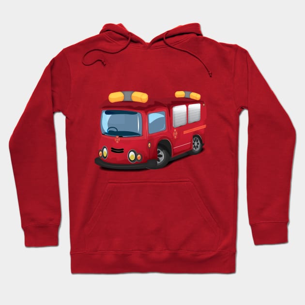 Fire Engine Hoodie by nickemporium1